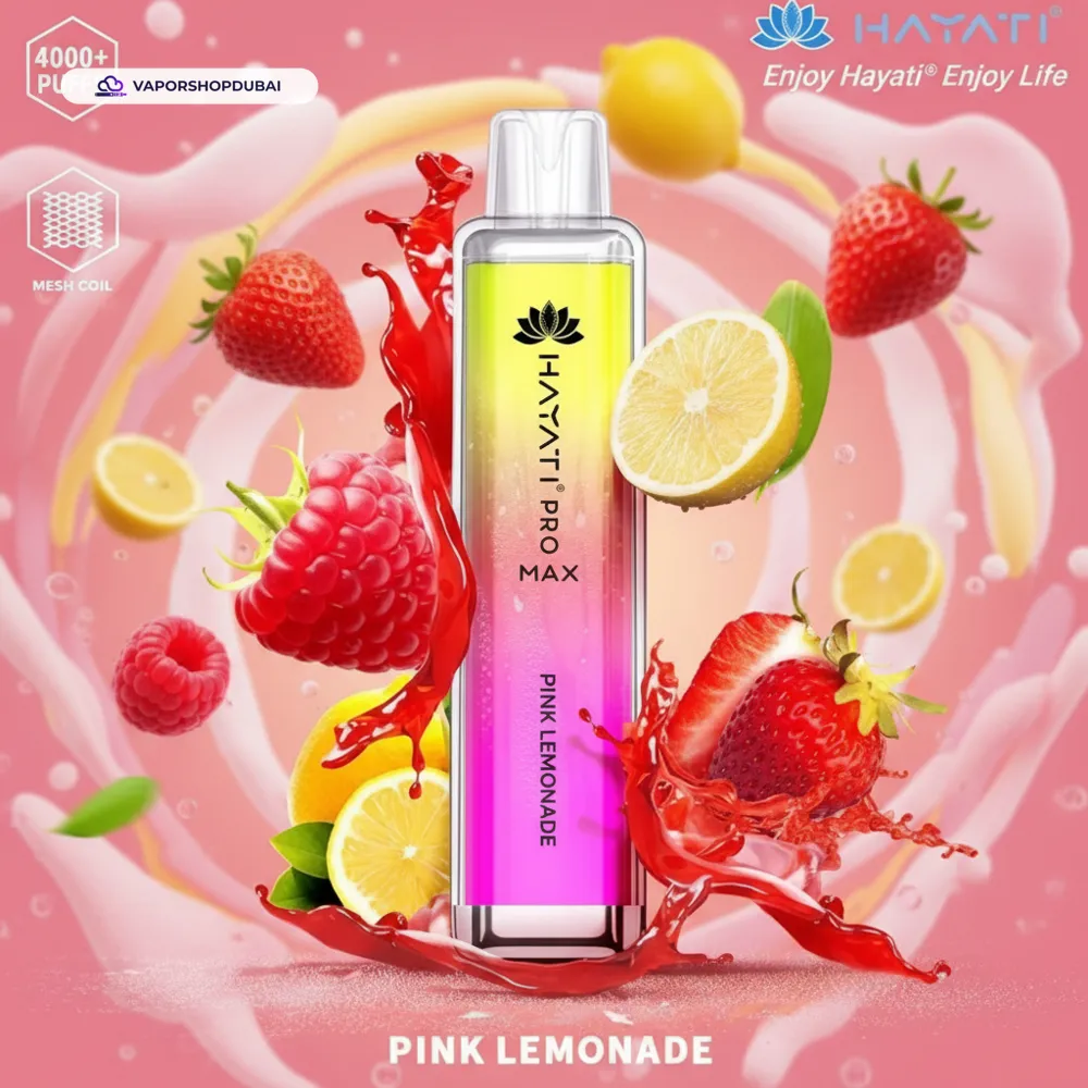 Hayati Pro Max 4000 Puffs Disposable Vape In UAE 13 pink-lemonade