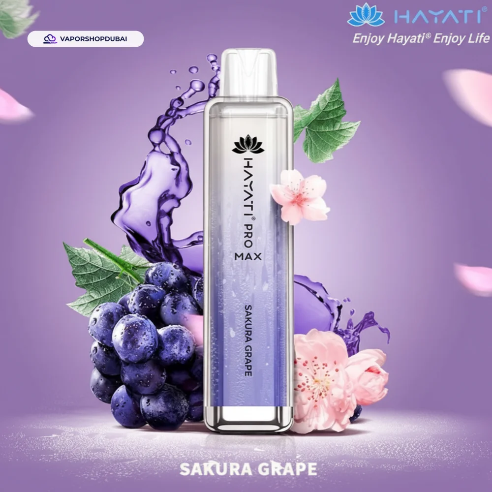 Hayati Pro Max 4000 Puffs Disposable Vape In UAE 14 sakura-grape