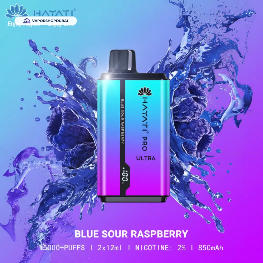 Hayati Pro Ultra 15000 Puffs Disposable Vape In UAE 60 blue-sour-raspberry
