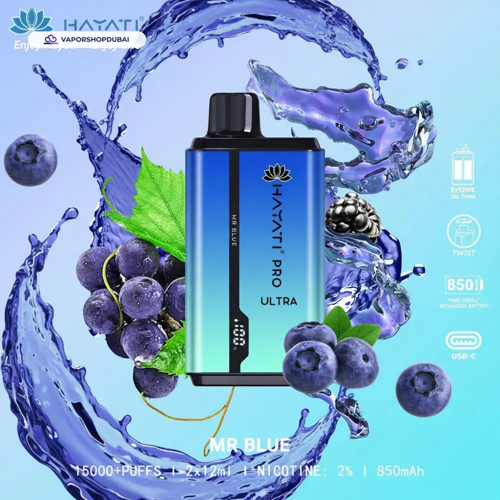 Hayati Pro Ultra 15000 Puffs Disposable Vape In UAE 19 Hayati Pro Ultra 15000 Puffs Disposable Vape In UAE