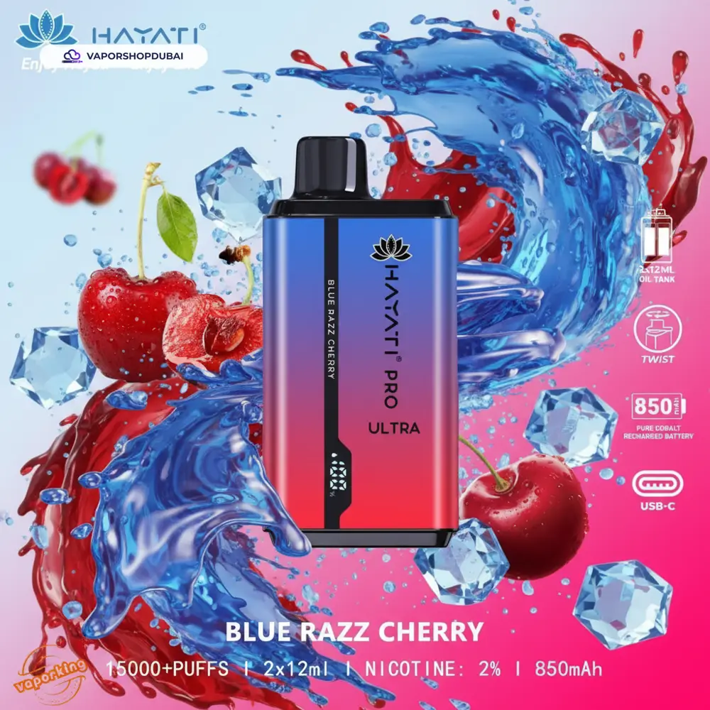 Hayati Pro Ultra 15000 Puffs Disposable Vape In UAE 24 Hayati Pro Ultra 15000 Puffs Disposable Vape In UAE