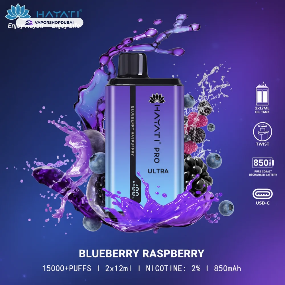 Hayati Pro Ultra 15000 Puffs Disposable Vape In UAE 40 Hayati Pro Ultra 15000 Puffs Disposable Vape In UAE