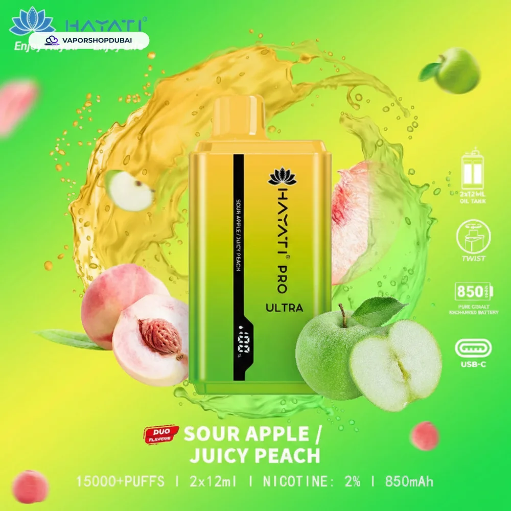 Hayati Pro Ultra 15000 Puffs Disposable Vape In UAE 6 Hayati Pro Ultra 15000 Puffs Disposable Vape In UAE