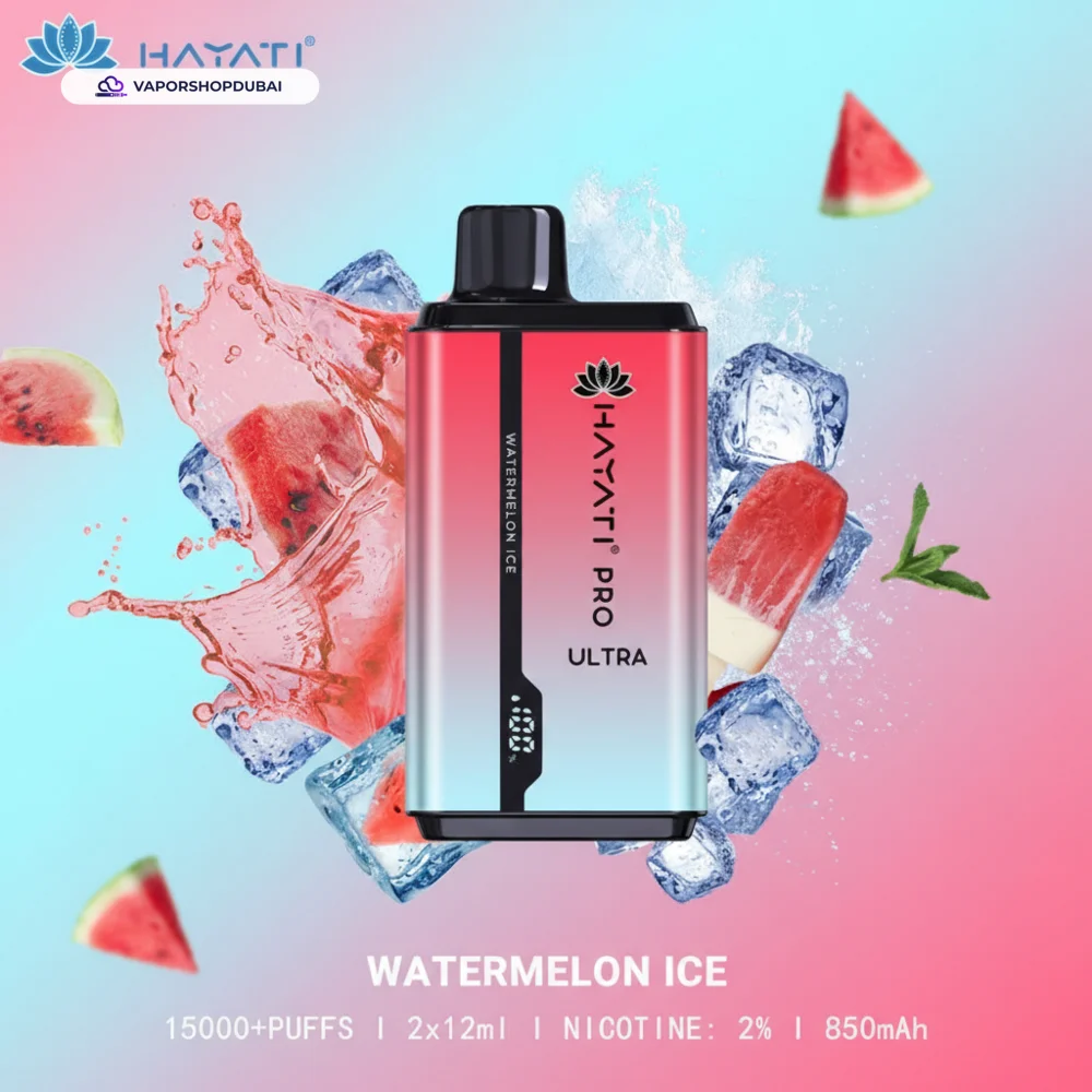 Hayati Pro Ultra 15000 Puffs Disposable Vape In UAE 68 watermelon-ice