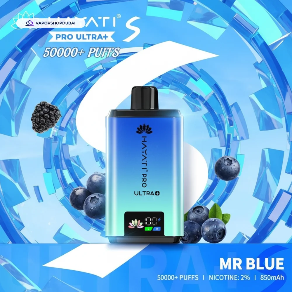Hayati Pro Ultra+ S 50000 Puffs Disposable Vape In UAE 56 mr-blue