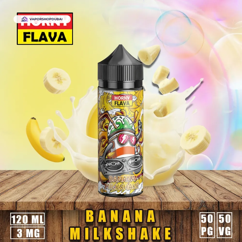 Horny Flava 120ml E-Liquid In UAE 42 banana-milkshake