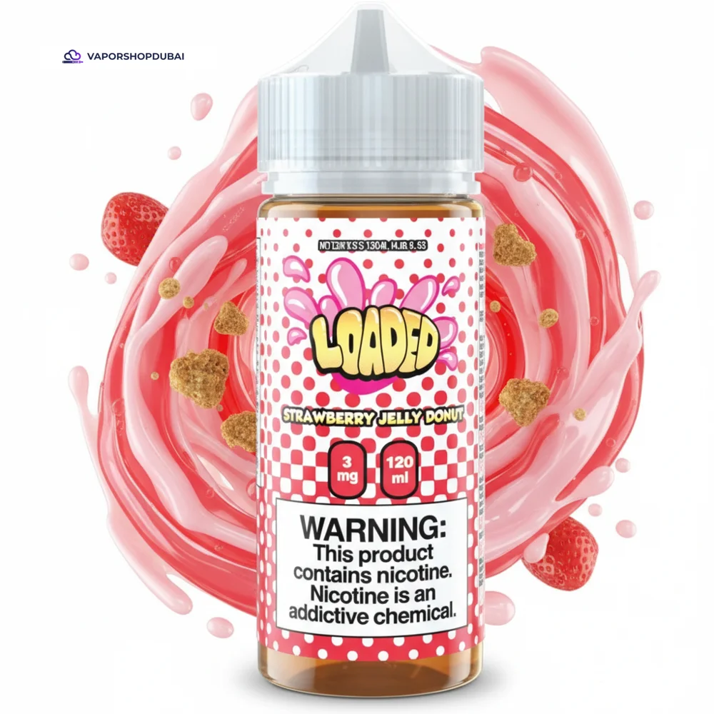 Loaded 120ml E-Liquid In UAE 31 strawberry-jelly-donut