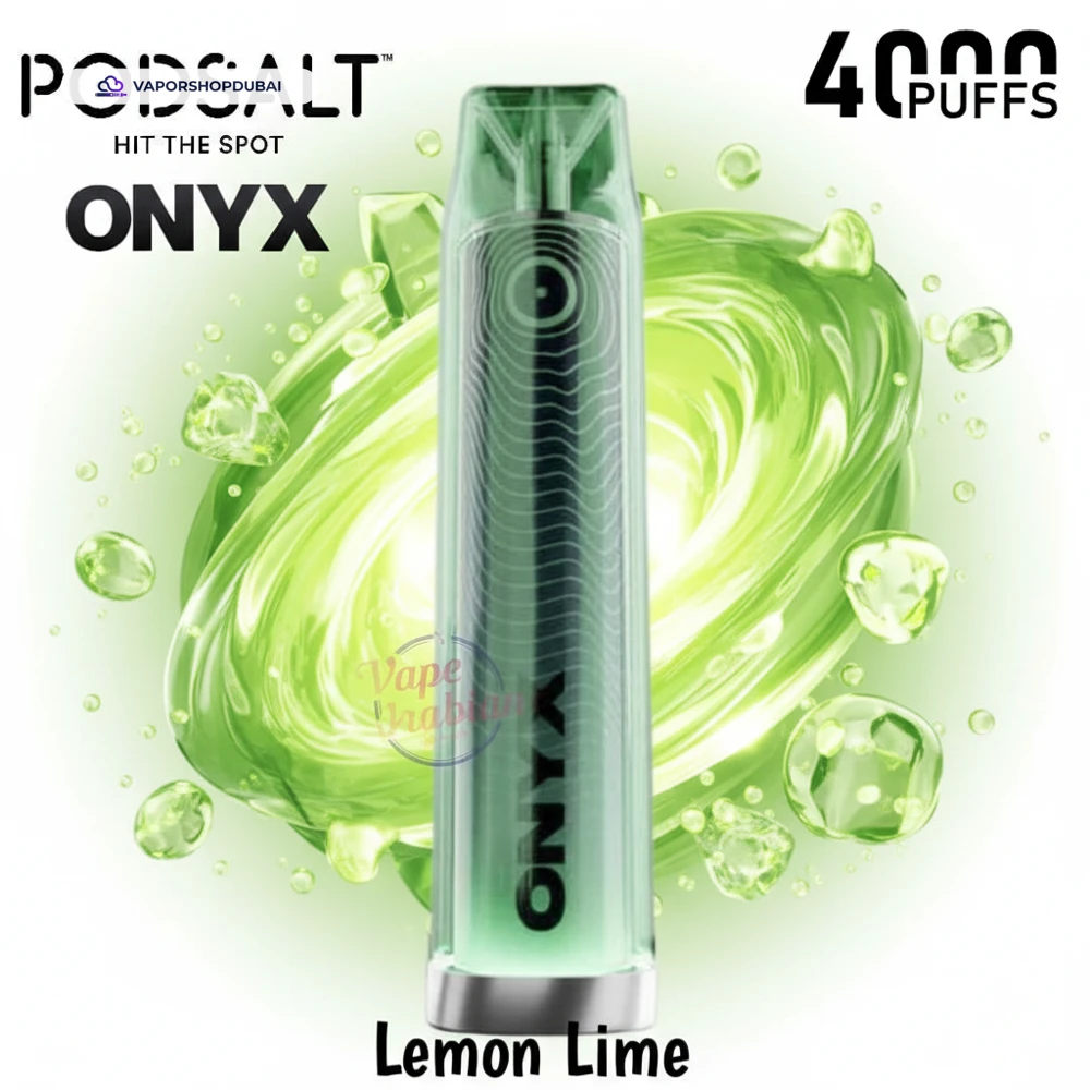 Pod Salt Onyx 4000 Puffs Disposable Vape 20mg/ml In UAE 34 lemon-lime