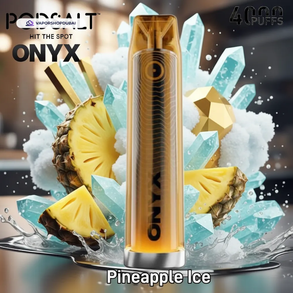 Pod Salt Onyx 4000 Puffs Disposable Vape 20mg/ml In UAE 36 pineapple-ice