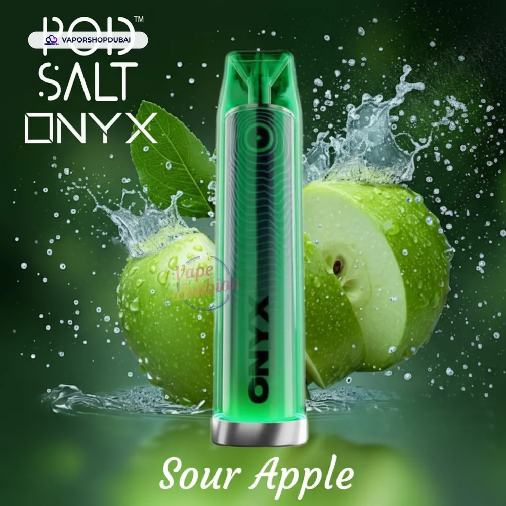Pod Salt Onyx 4000 Puffs Disposable Vape 20mg/ml In UAE 37 sour-apple