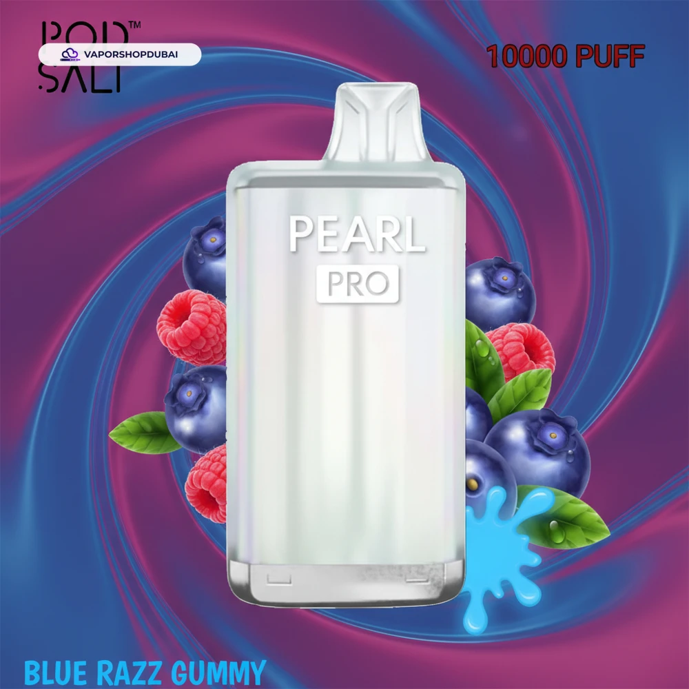Pod Salt Pearl Pro 10000 Puffs Pod Kit In UAE 23 blue-razz-gummy