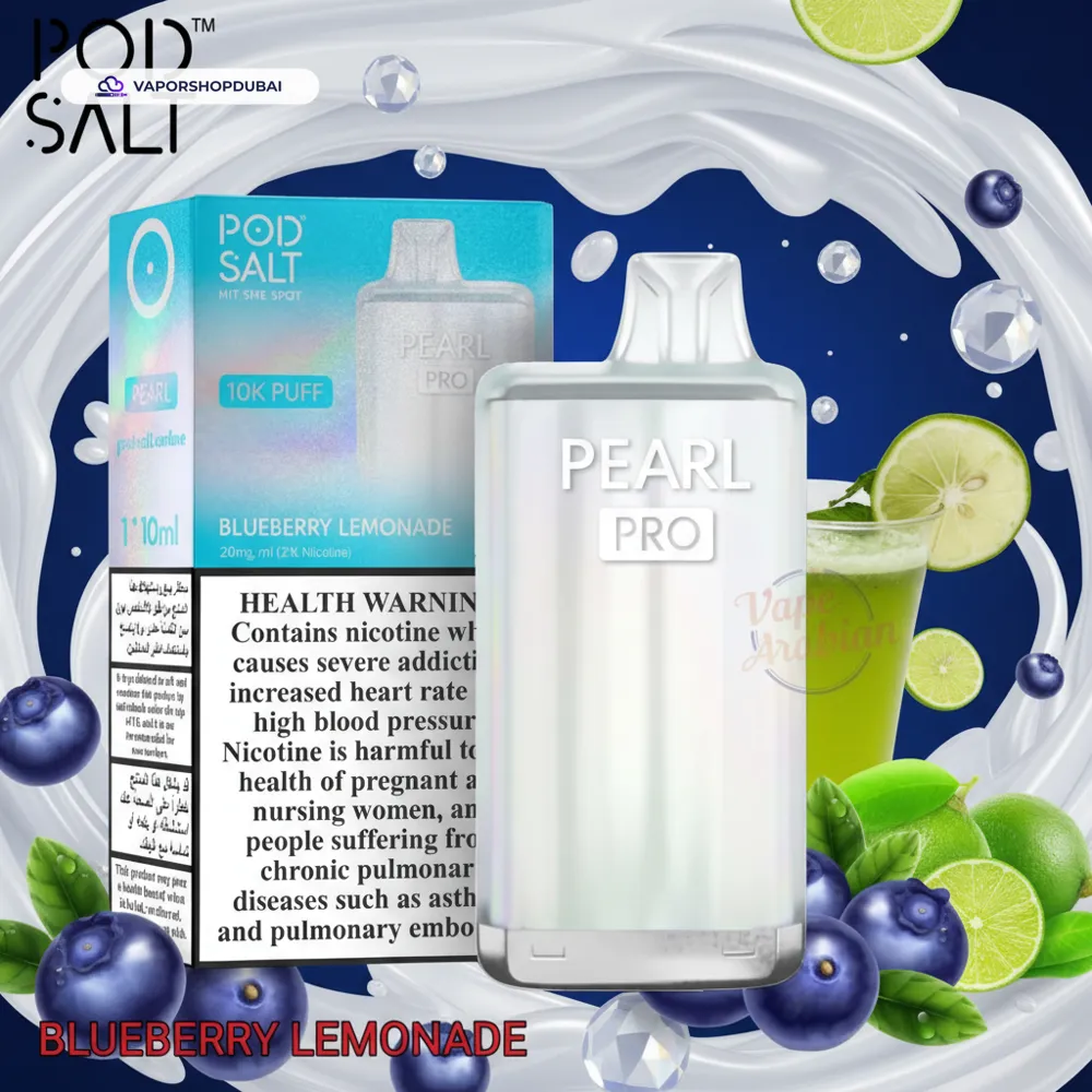 Pod Salt Pearl Pro 10000 Puffs Pod Kit In UAE 21 Pod Salt Pearl Pro 10000 Puffs 20mg Disposable Vape In UAE