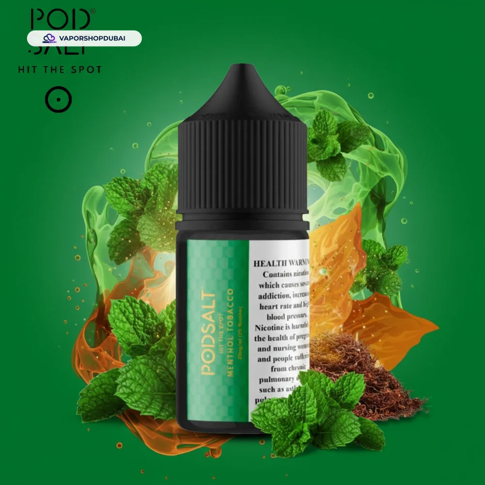 Pod Salt Tobacco Series Saltnic E-Liquid In UAE 19 menthol-tobacco