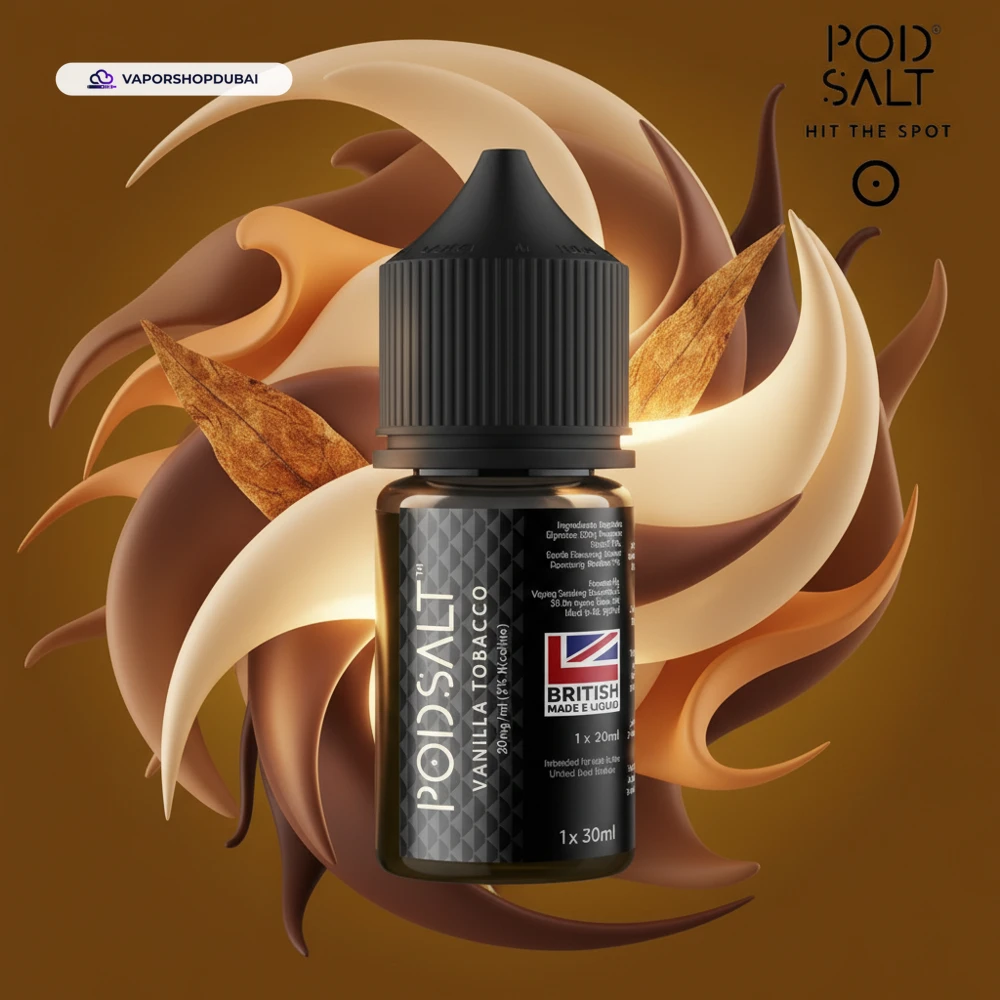 Pod Salt Tobacco Series Saltnic E-Liquid In UAE 22 vanilla-tobacco