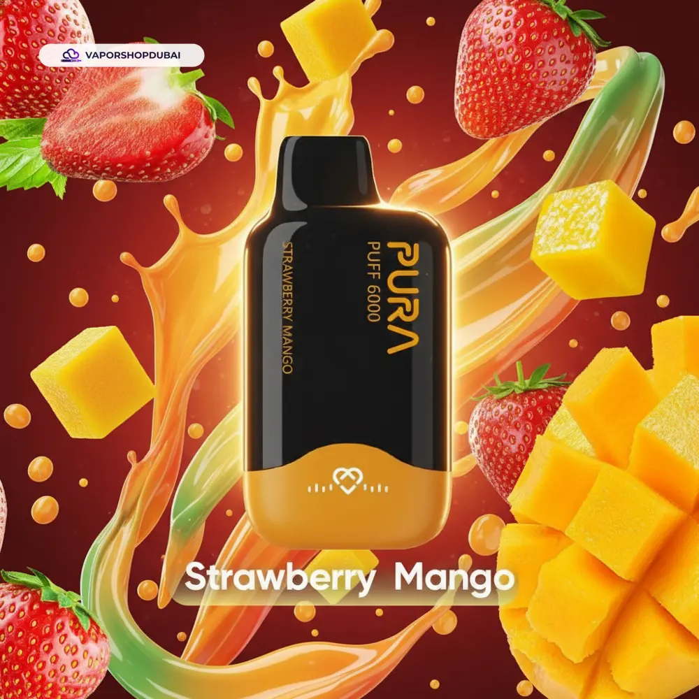 Pura 6000 Puffs Disposable Vape In UAE 34 strawberry-mango