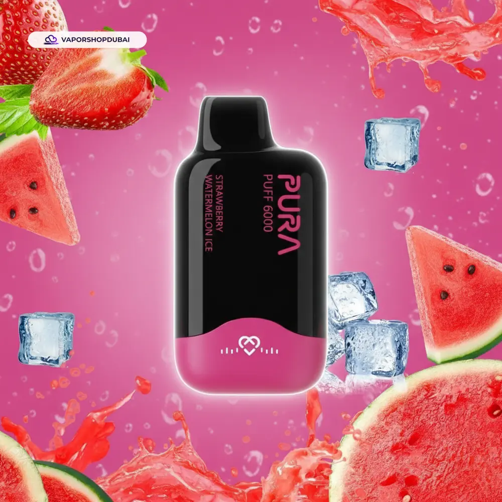 Pura 6000 Puffs Disposable Vape 2% In UAE 35 strawberry-watermelon-ice