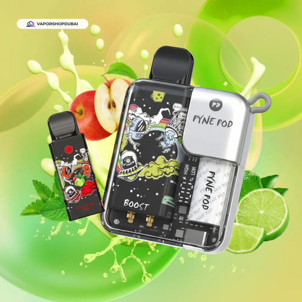 Pyne Pod 8000 Puffs Disposable Vape (Replaceable Pod) In UAE 27 apple-lemon-mint
