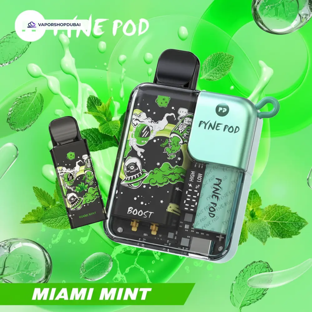 Pyne Pod 8000 Puffs Pod Kit In UAE 6 Pyne Pod 8000 Puffs Disposable Vape (Replaceable Pod) In UAE