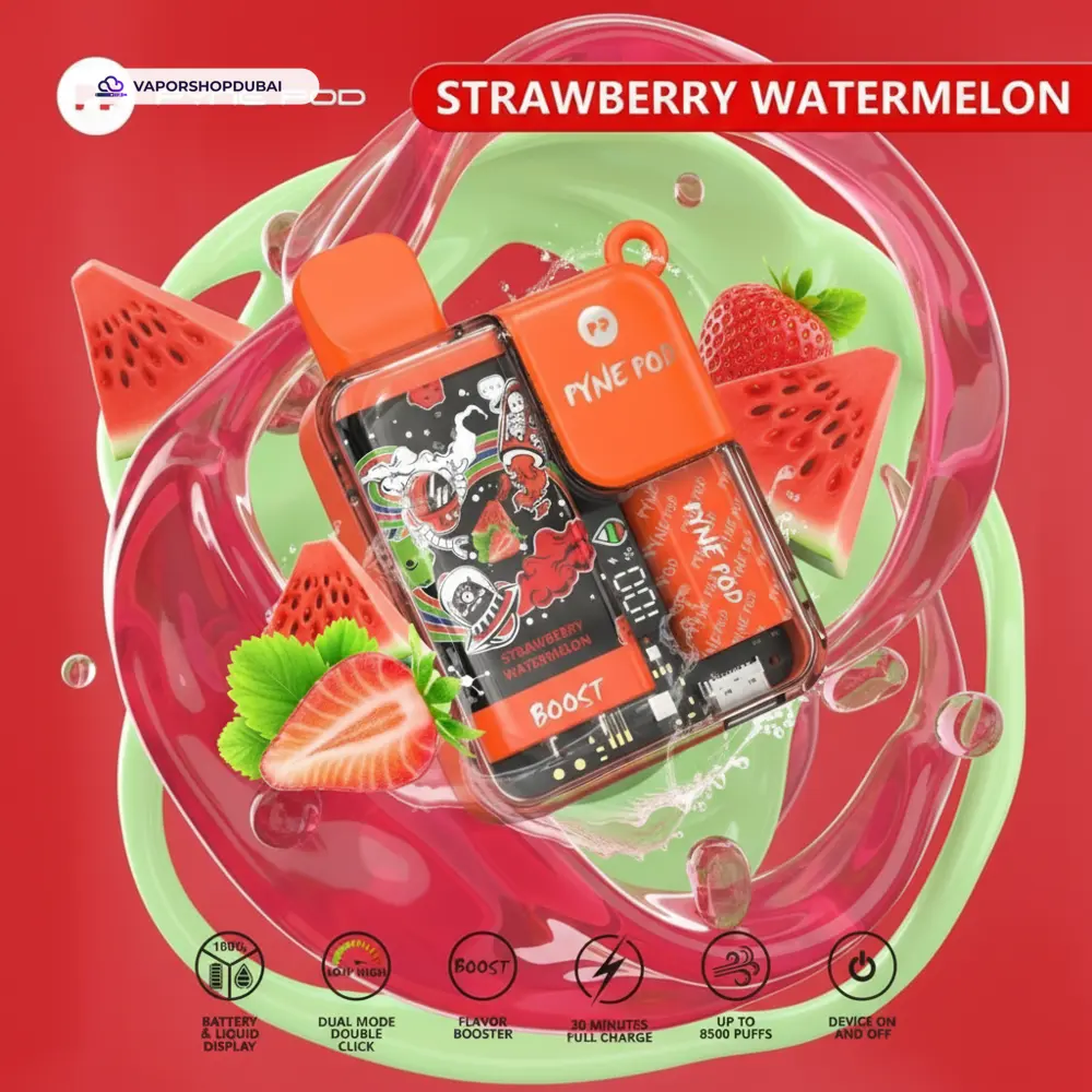 Pyne Pod 8500 Pod Kit In UAE 60 strawberry-watermelon