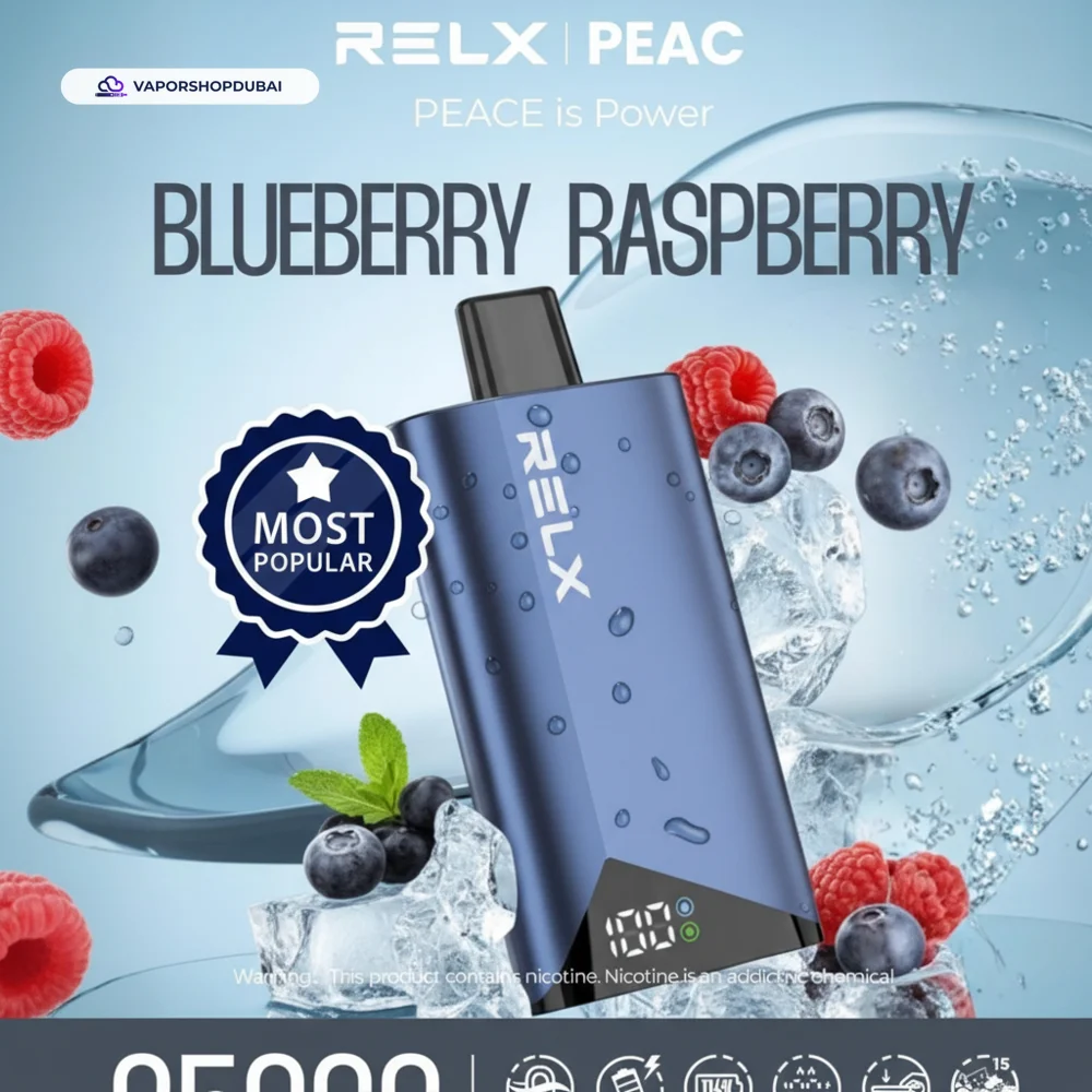 Relx Peace 25000 Puffs Disposable Vape In DUBAI,UAE 29 blueberry-raspberry