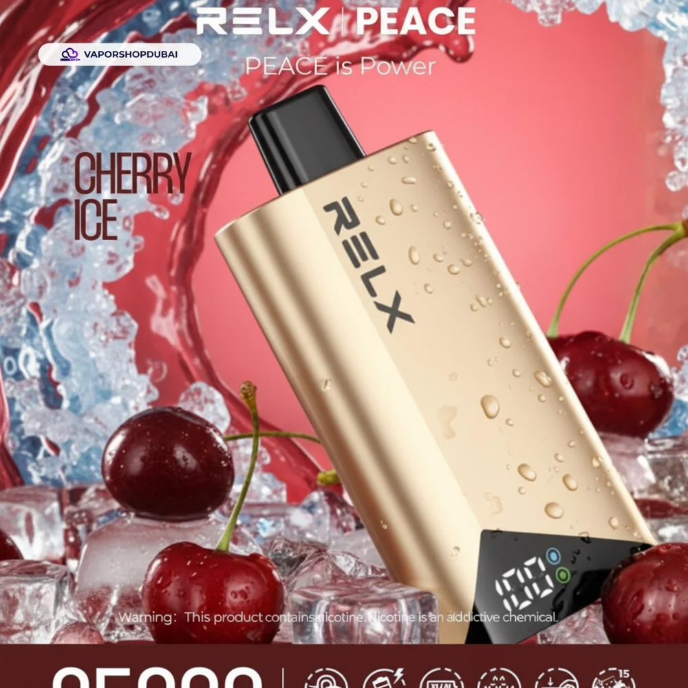 Relx Peace 25000 Puffs Disposable Vape In DUBAI,UAE 31 cherry-ice