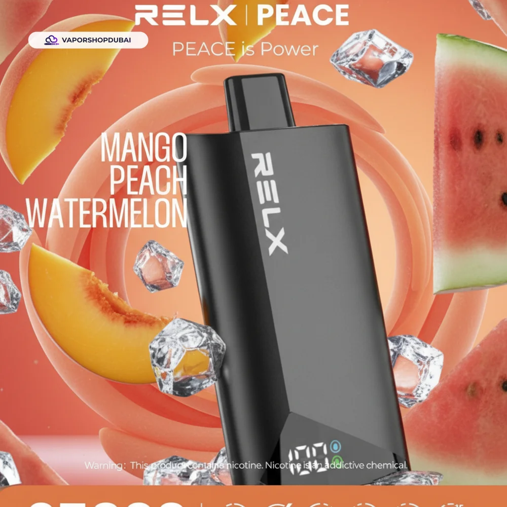 Relx Peace 25000 Puffs Disposable Vape In DUBAI,UAE 37 mango-peach-watermelon