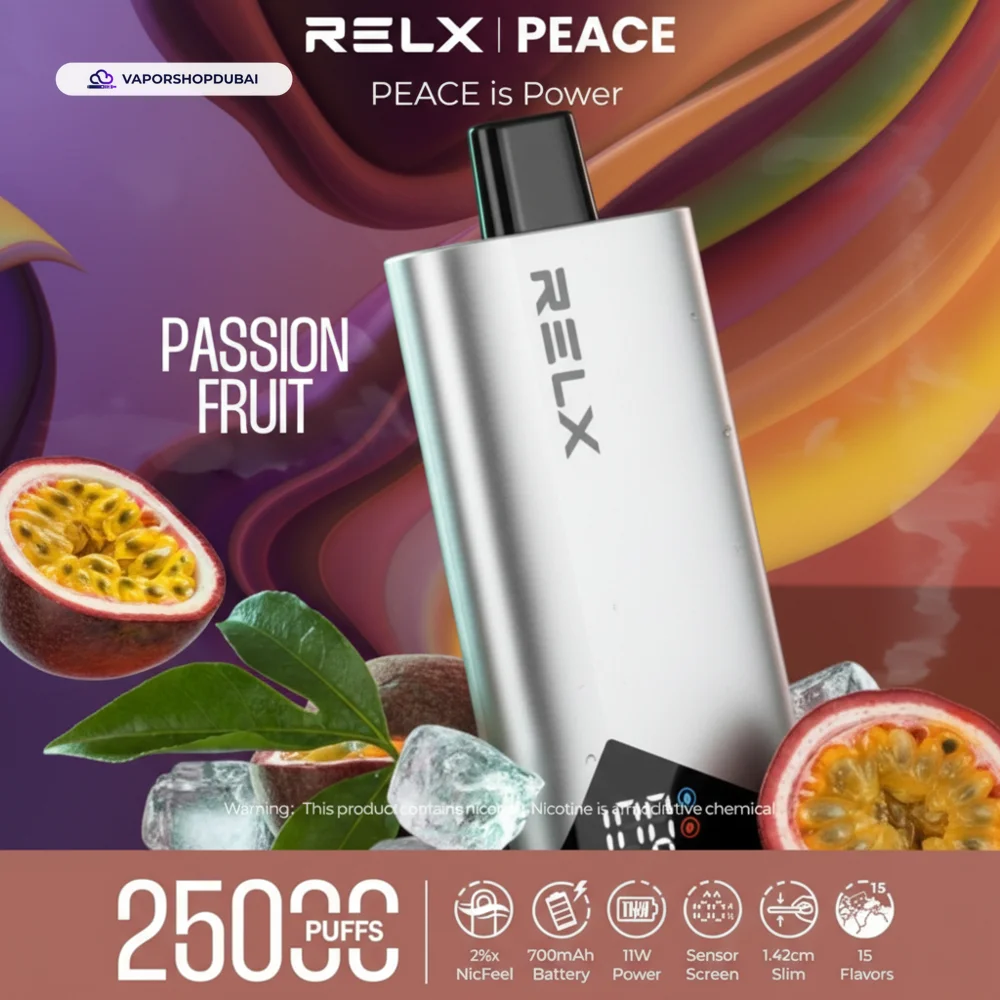Relx Peace 25000 Puffs Disposable Vape In DUBAI,UAE 39 passion-fruit