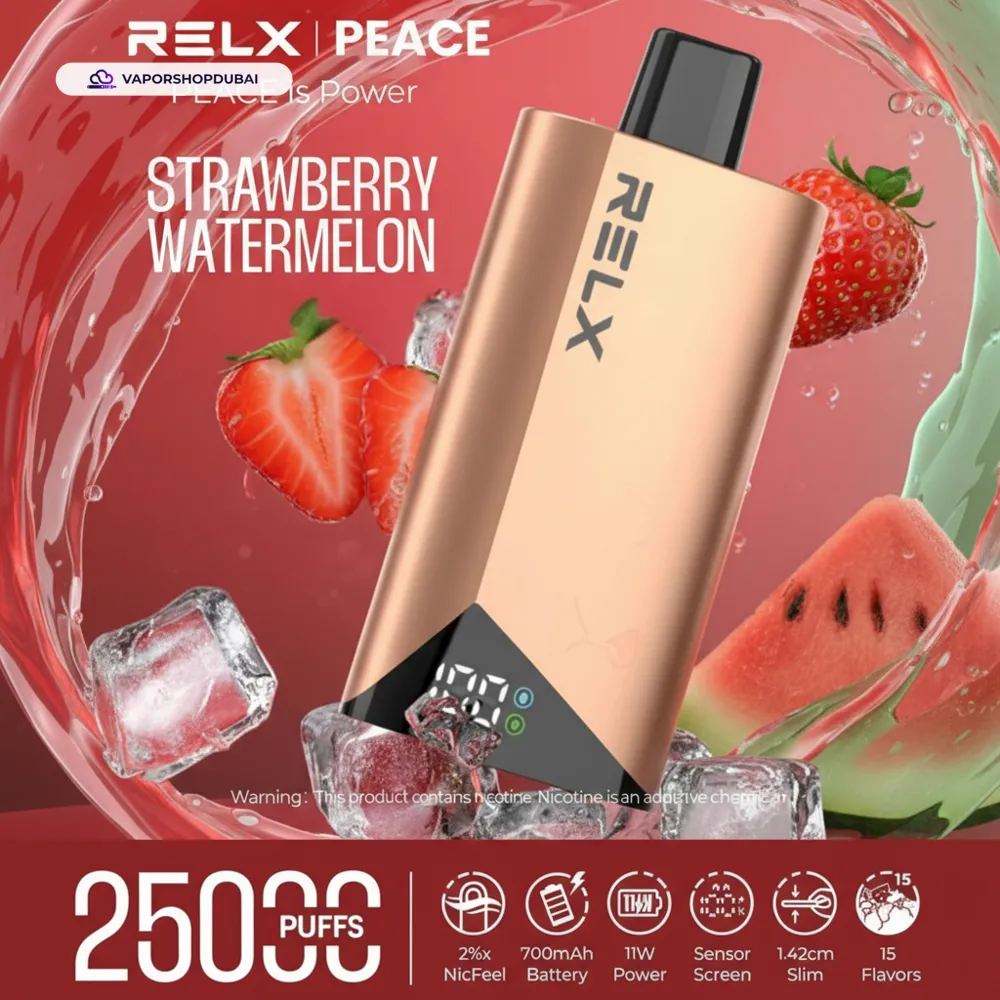 Relx Peace 25000 Puffs Disposable Vape In DUBAI,UAE 42 strawberry-watermelon