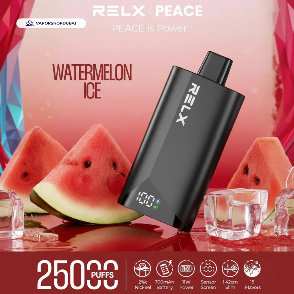 Relx Peace 25000 Puffs Disposable Vape In DUBAI,UAE 43 watermelon-ice