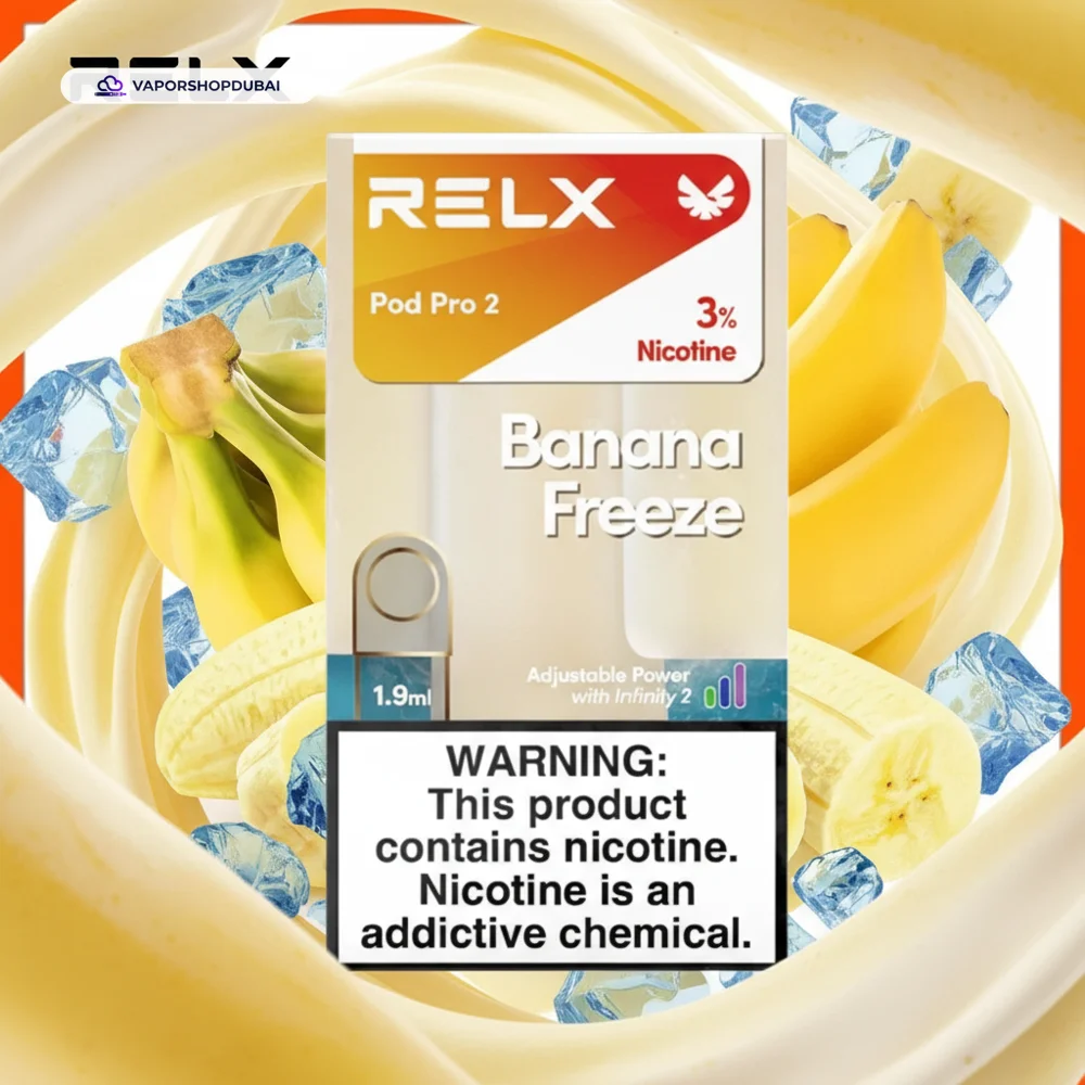 RELX Pod Pro 2 Pods 1.9ml Pod Kit In UAE 41 banana-freeze-3