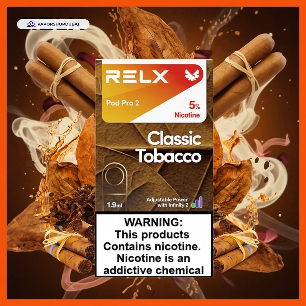 RELX Pod Pro 2 Pods 1.9ml Pod Kit In UAE 44 classic-tobacco-5