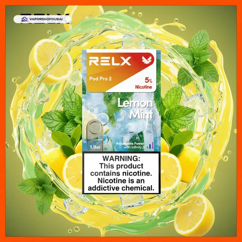 RELX Pod Pro 2 Pods 1.9ml Pod Kit In UAE 49 lemon-mint-5