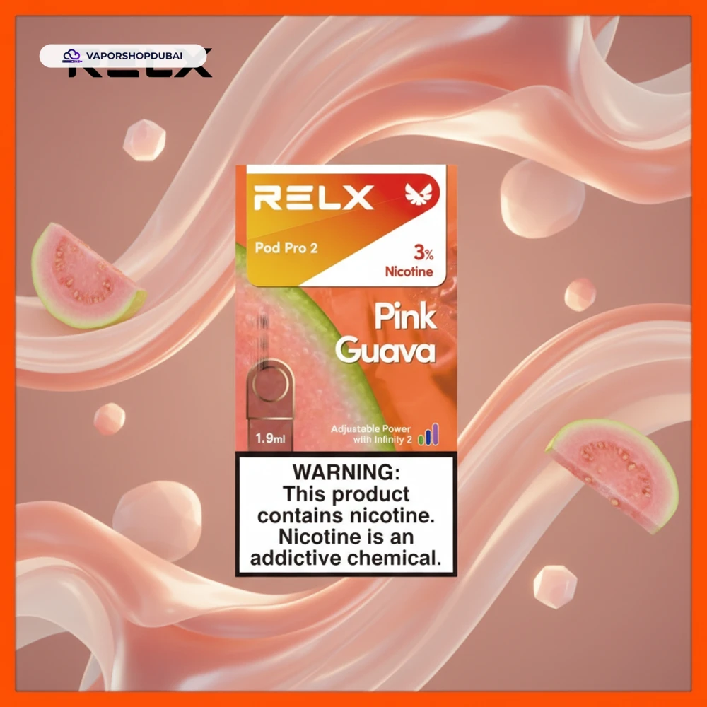 RELX Pod Pro 2 Pods 1.9ml Pod Kit In UAE 55 pink-guava-3