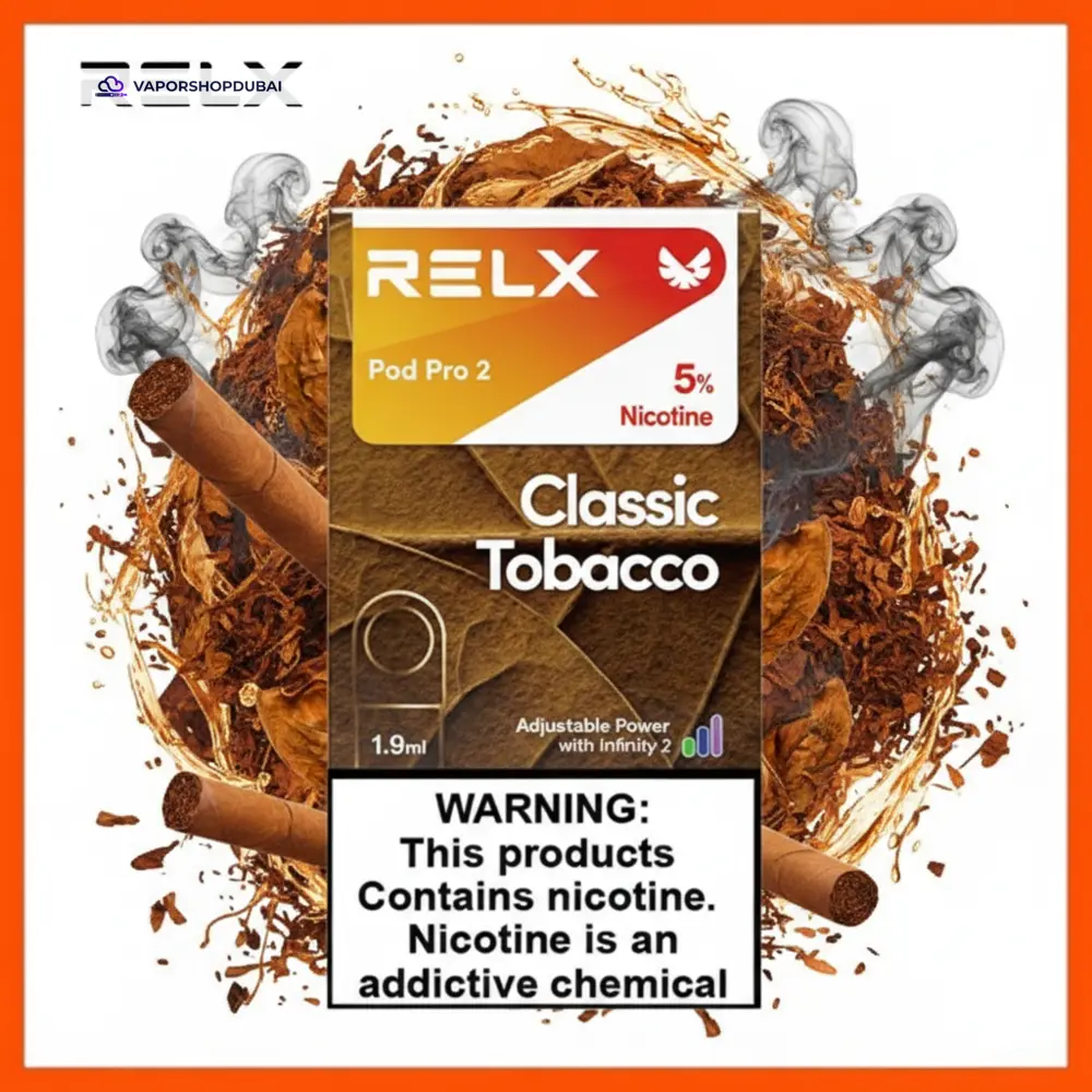 RELX Pod Pro 2 Pods 1.9ml Pod Kit In UAE 25 RELX Pod Pro 2 Pods 1.9ml In UAE