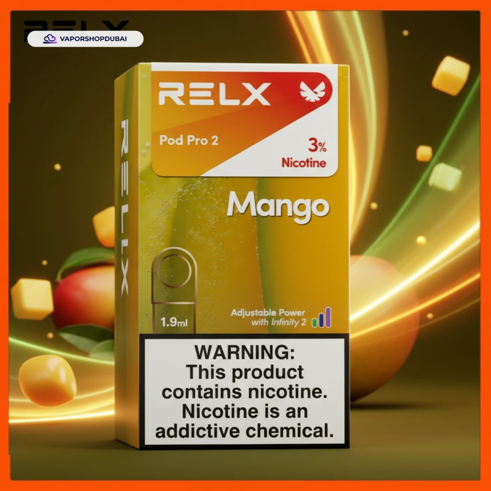 RELX Pod Pro 2 Pods 1.9ml Pod Kit In UAE 8 RELX Pod Pro 2 Pods 1.9ml In UAE