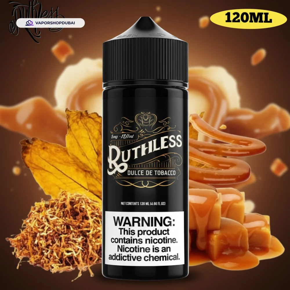 Ruthless 120ml E-Liquid In UAE 59 dulce-de-tobacco-6mg