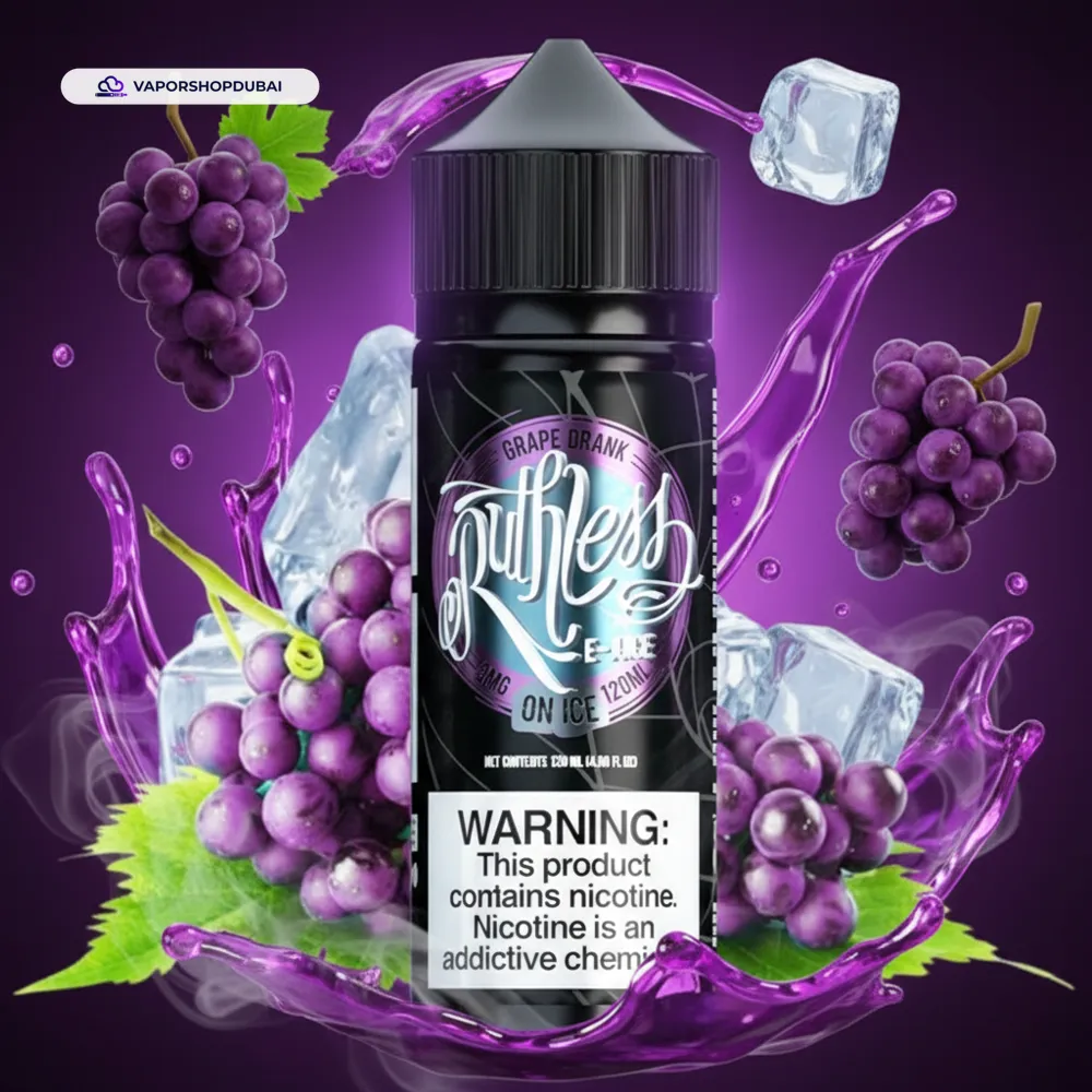 Ruthless 120ml E-Liquid In UAE 58 grape-drank-on-ice-6mg