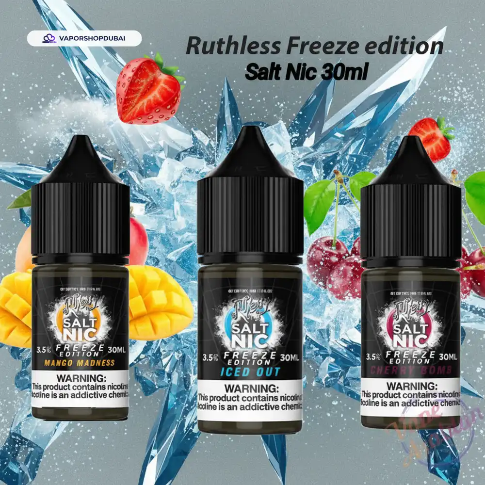 Ruthless Freeze Edition Salt Nic 30ml E-Liquid In UAE 9 Ruthless Freeze Edition Salt Nic 30ml In UAE