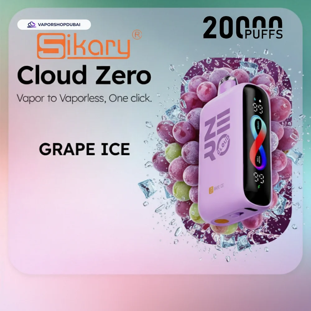 Sikary Cloud Zero 20000 Puffs Disposable 20mg In Dubai, UAE 29 grape-ice
