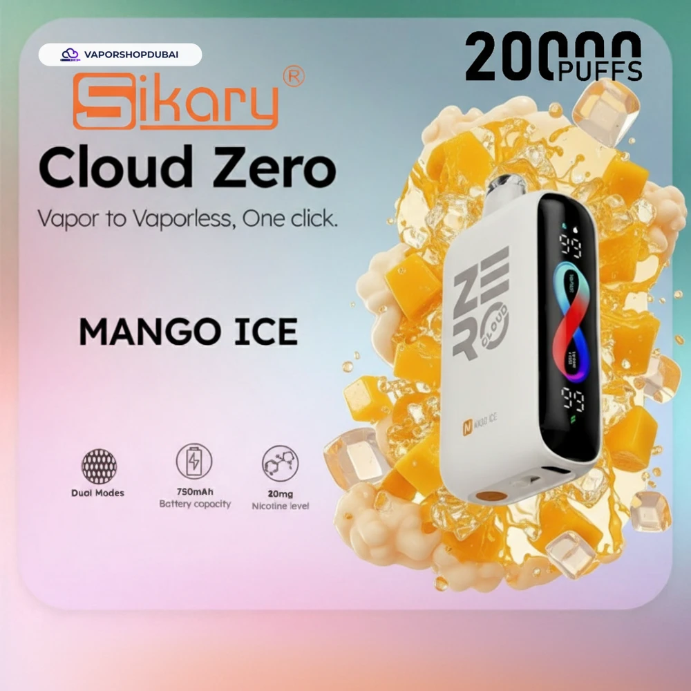 Sikary Cloud Zero 20000 Puffs Disposable 20mg In Dubai, UAE 31 mango-ice