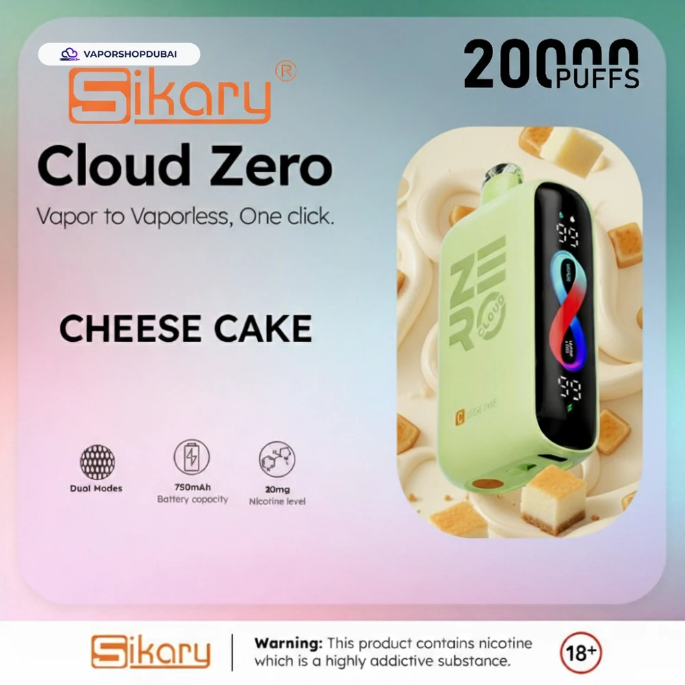 Sikary Cloud Zero 20000 Puffs Disposable 20mg In Dubai, UAE 12 Sikary Cloud Zero 20000 Puffs Disposable 20mg In Dubai, UAE