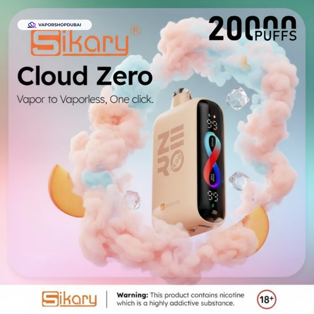 Sikary Cloud Zero 20000 Puffs Disposable 20mg In Dubai, UAE 15 Sikary Cloud Zero 20000 Puffs Disposable 20mg In Dubai, UAE