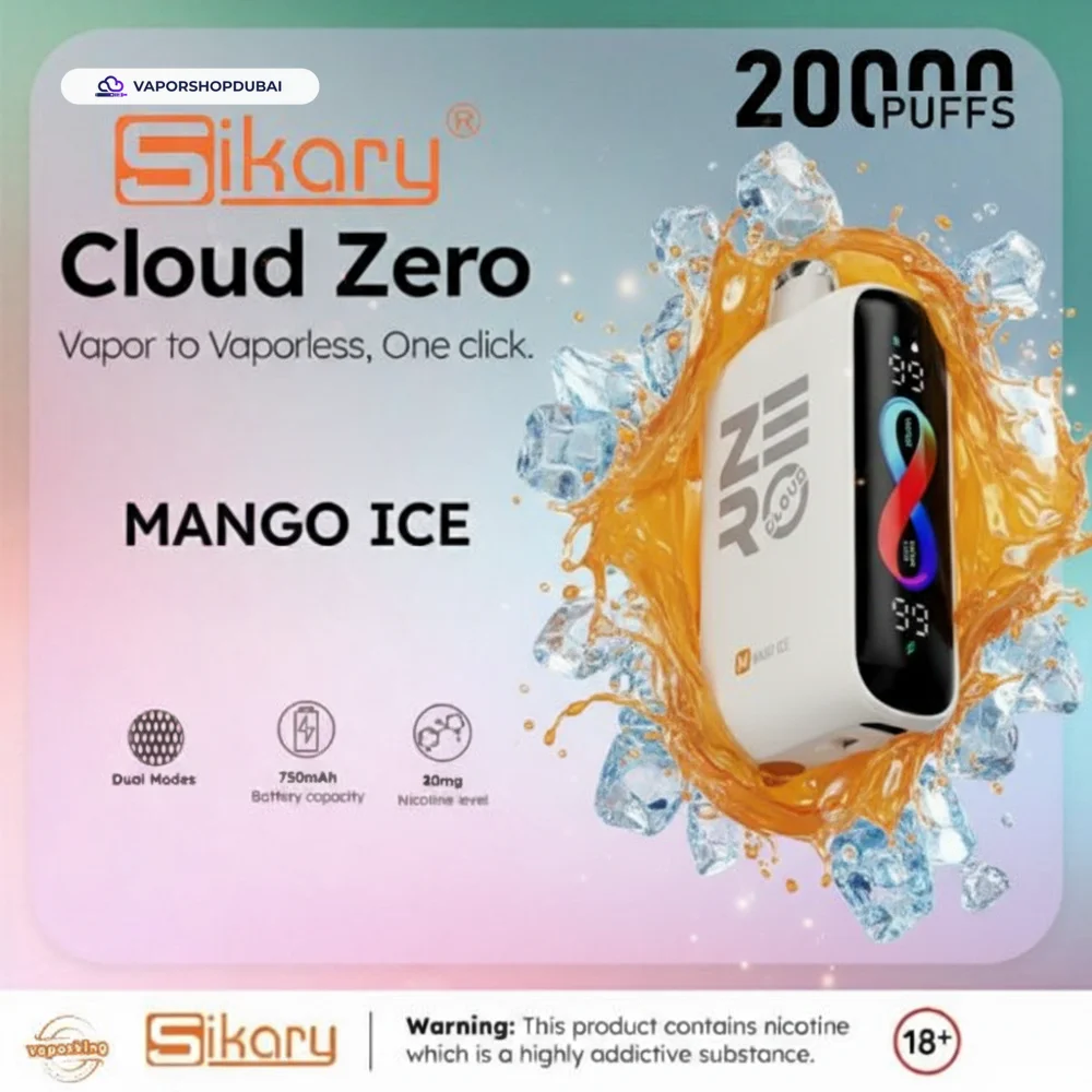 Sikary Cloud Zero 20000 Puffs Disposable 20mg In Dubai, UAE 18 Sikary Cloud Zero 20000 Puffs Disposable 20mg In Dubai, UAE