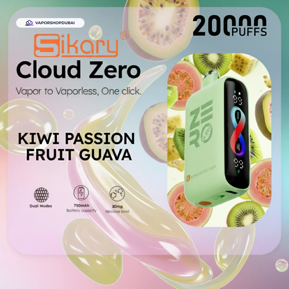 Sikary Cloud Zero 20000 Puffs Disposable 20mg In Dubai, UAE 7 Sikary Cloud Zero 20000 Puffs Disposable 20mg In Dubai, UAE