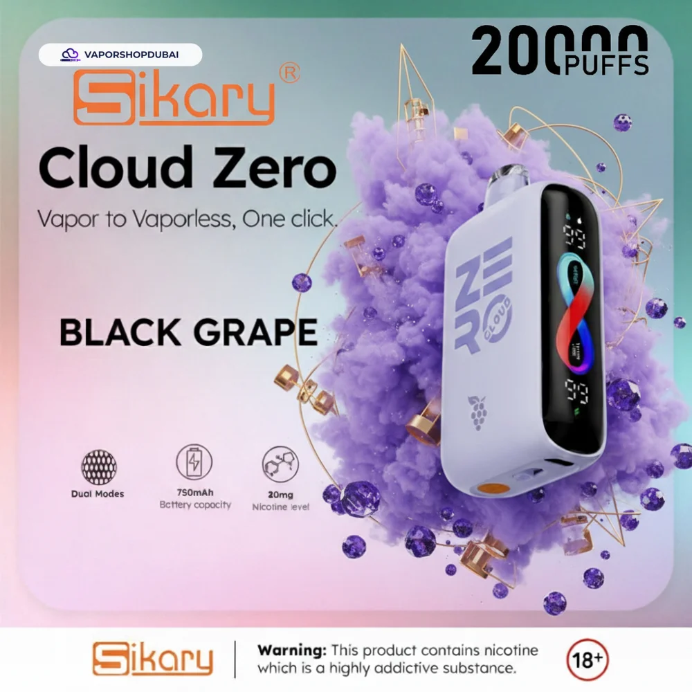Sikary Cloud Zero 20000 Puffs Disposable 20mg In Dubai, UAE 9 Sikary Cloud Zero 20000 Puffs Disposable 20mg In Dubai, UAE