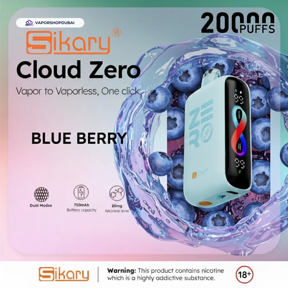 Sikary Cloud Zero 20000 Puffs Disposable 20mg In Dubai, UAE 10 Sikary Cloud Zero 20000 Puffs Disposable 20mg In Dubai, UAE