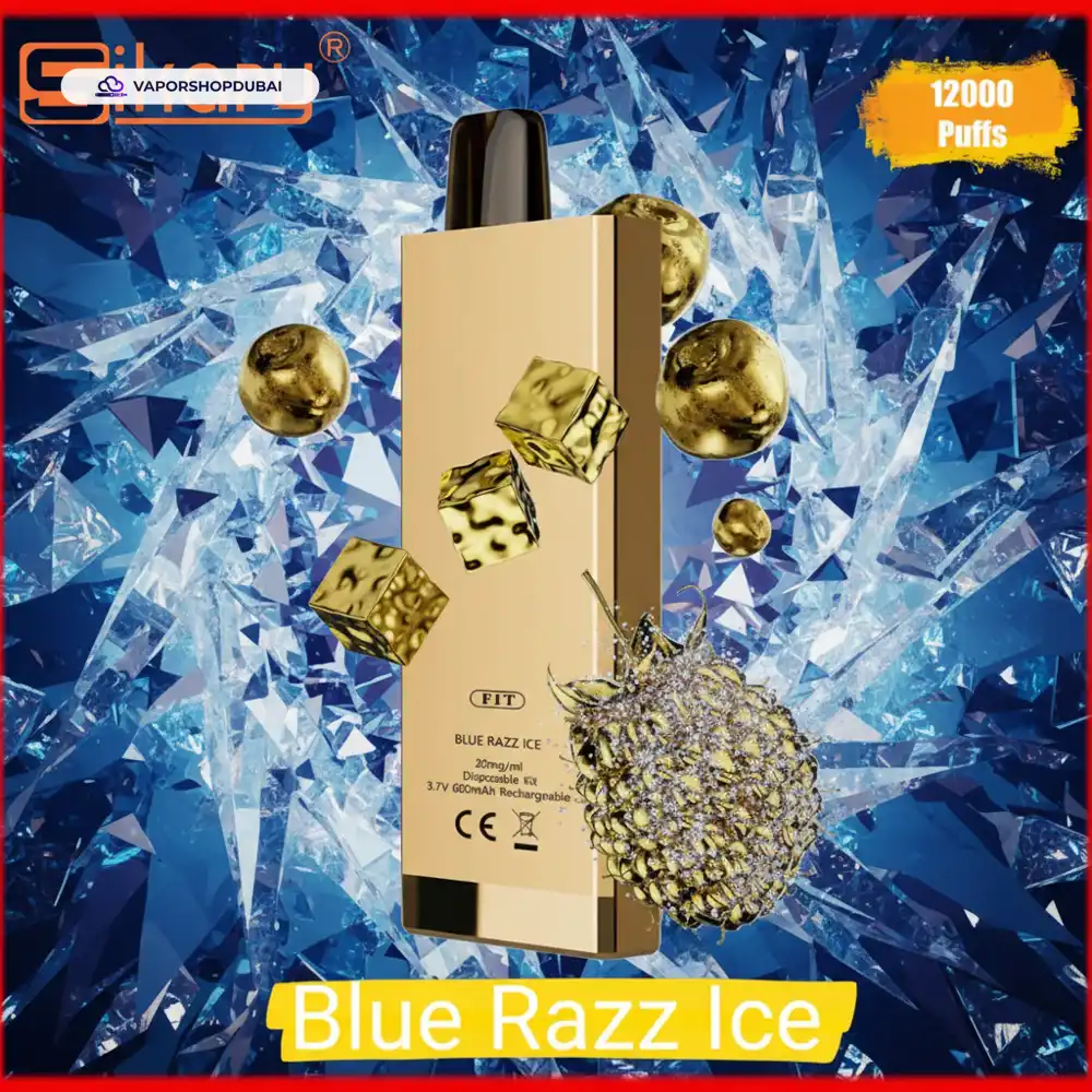 SIKARY FIT 12000 Puffs Disposable Vape In UAE blue-razz-ice