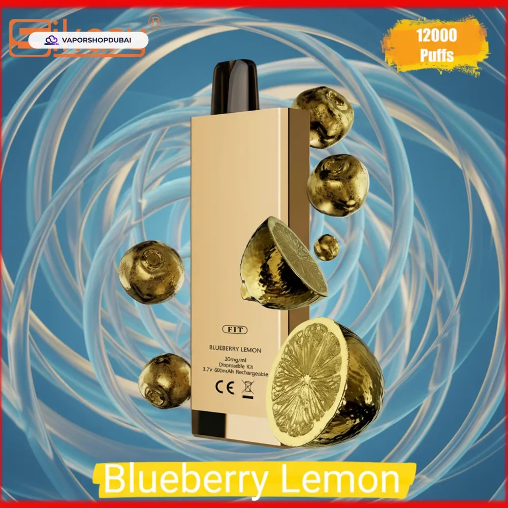 SIKARY FIT 12000 Puffs Disposable Vape 20mg/ml nicotine In UAE 31 blueberry-lemon