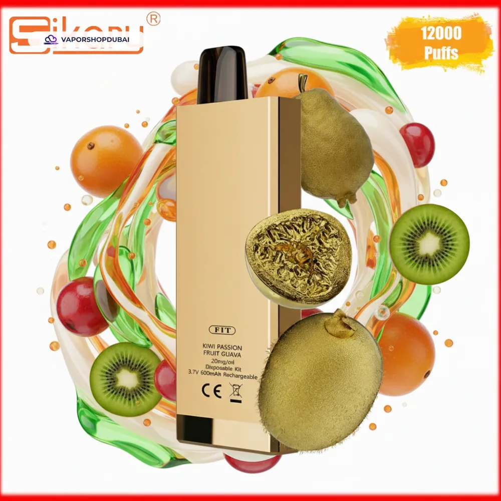 SIKARY FIT 12000 Puffs Disposable Vape 20mg/ml nicotine In UAE 34 kiwi-passion-fruit-guava