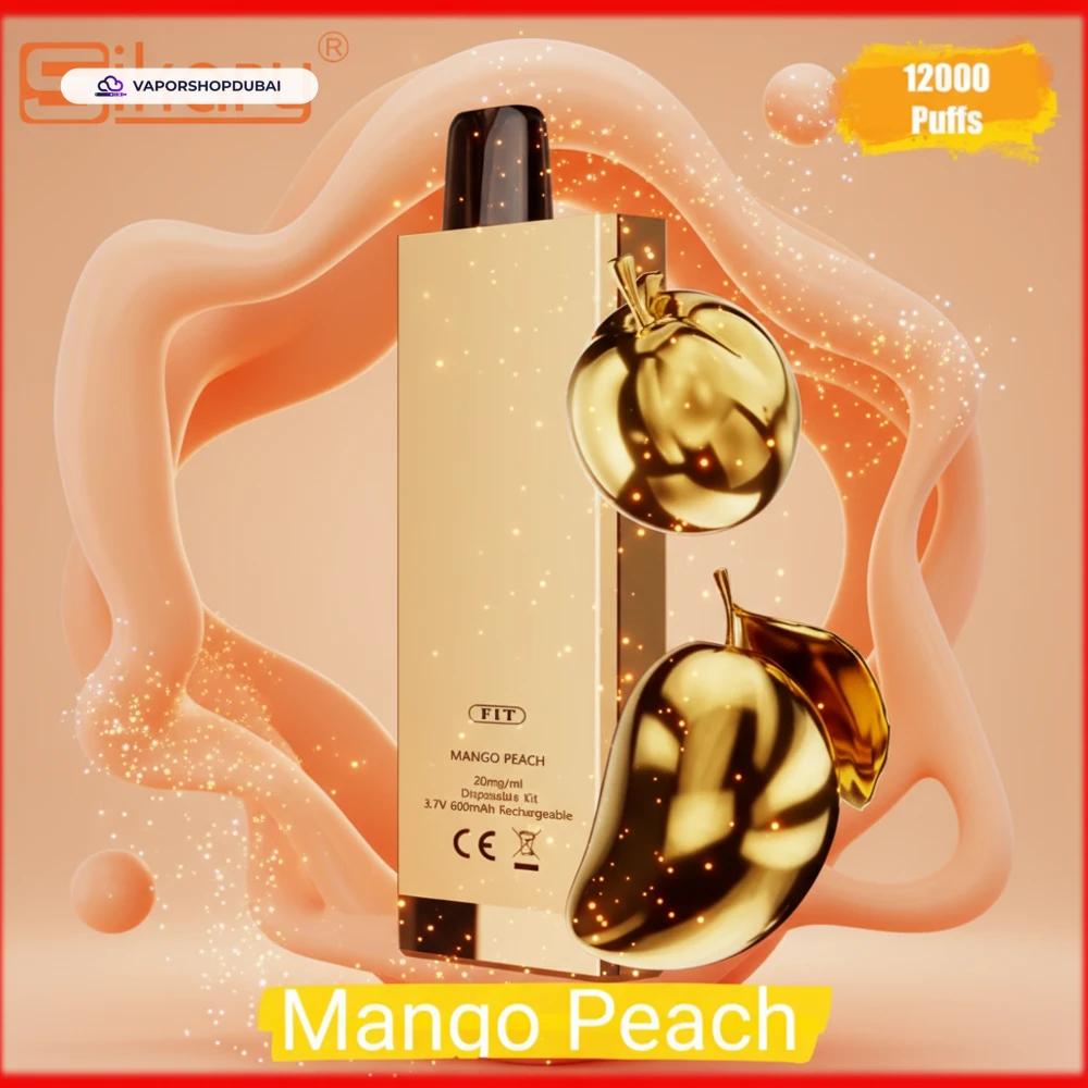 SIKARY FIT 12000 Puffs Disposable Vape In UAE mango-peach